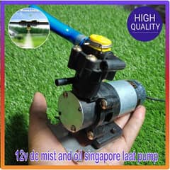 12V High Pressure Mist Agricultural Spray Micro piston Water Pump