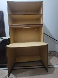 Study table with book rack