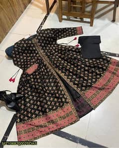 Eid collection 3pcs stiched frok with free delivery