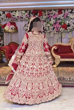 Lehnga (for barat ,red color )