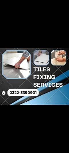 Tile fixing wasroom and kechnTile Fixer/Tile fixing in Karachi