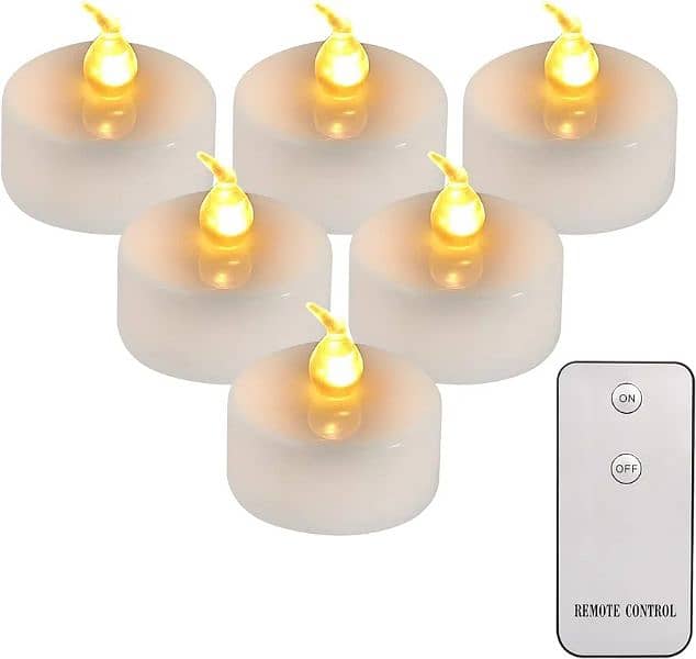 TEYNEWER FLAMELESS LED TEA CANDLES WITH REMOTE 0