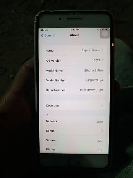 I phone 8 plus pta approve 10/10 condition. 6