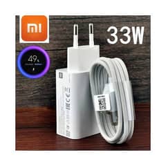 Xiaomi 33 Watts fast charger for note 12 and other devices