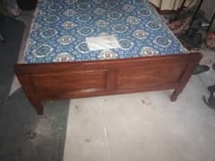 single bed / sheesham wood / mattress / pair sigle bed