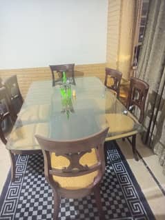 dinning table 6 chair