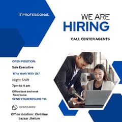 we are hiring call centre agent