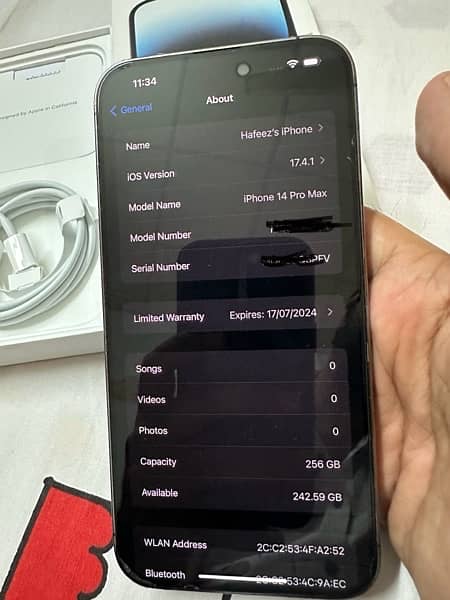 iPhone 14 Pro max 256 GB 0