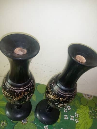 wooden vase