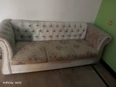 5 seater Sofa set with glass table