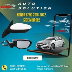Honda Civic 2016 - 2024 Car Side Mirrors Automatic Adjustable Mirror