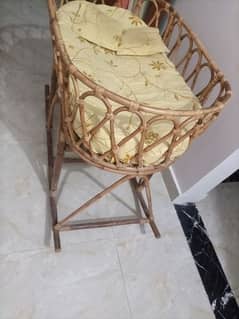 wooden bassinet, jhula
