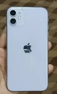 I phone 11 brand new white clr 64gb sim time available