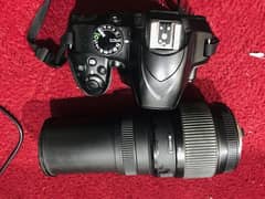Nikon D3400 with sigma DG 70-300 lens