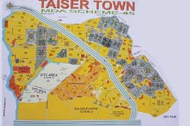 Taiser Town MDA Scheme 45 CORNER PLOT 120 yds