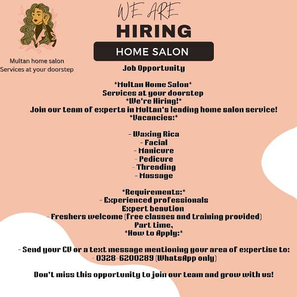 Female staff for Home Salon services 0