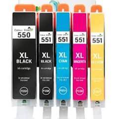5 x Ink Cartridges (Set) for Canon Pixma