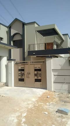 Brand New Double Story House 317 Sq yards West Open Corner Extra Land in Jinnah Avenue Malir Cantt