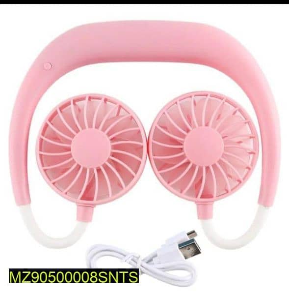 Wearable Sports Portable Rechargeable Fan 1