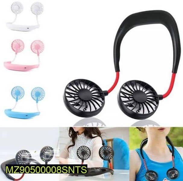 Wearable Sports Portable Rechargeable Fan 2