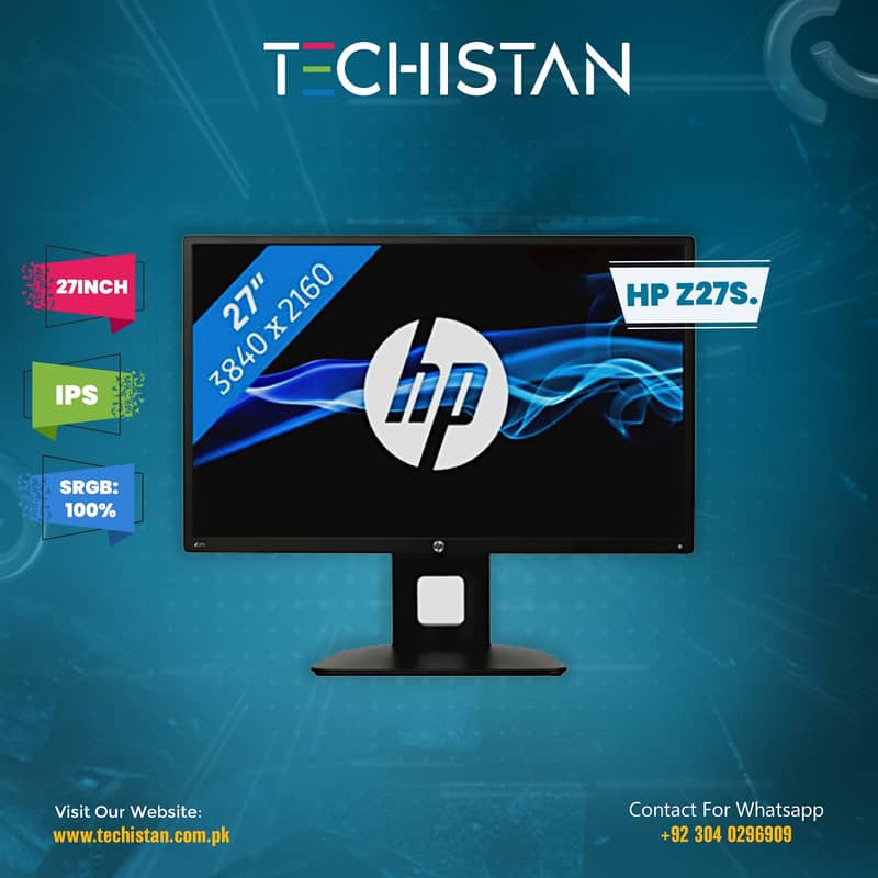 led/HP Z27s/IPS panel led/Office led/gaming monitor/monitor for sale 0