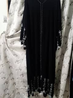 Abaya black with stone