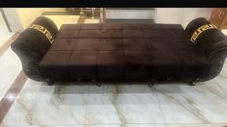versacge desighn pure wooden sofa cum bed