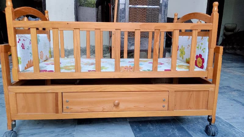 shesham wood cradle which has been used for 8 months 2