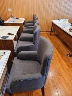 visitors chairs and interwood Table