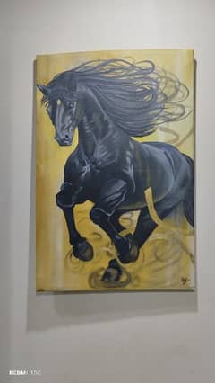 black and gold ,oil painting