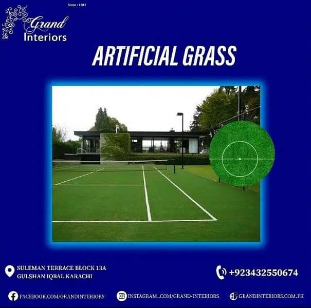 Artificial grass astro turf sports grass Fields Grand interiors 0