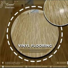 Vinyl flooring wooden laminated pvc spc floor by Grand interiors