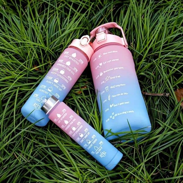 Pack of 3 Pcs Water Bottle Set for Sports & Outdoor, Gym & Fitness, 2