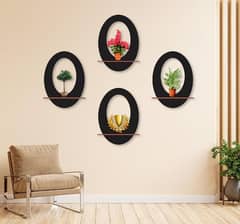 Oval wall hanging shelves pack of 4 + HOME DELIVERY