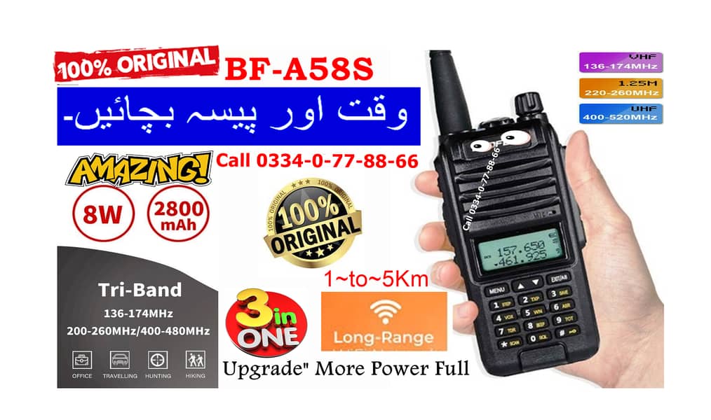 Walkie talkie Originl Baofeng BF-888s, UV-5R, UV-82, UV,T2, A58 & Base 9