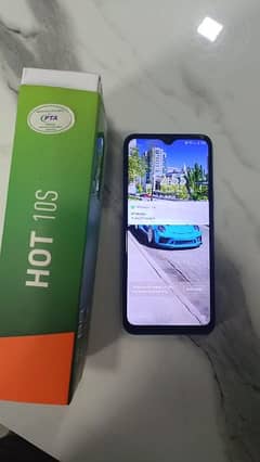 Infinix 10 s mobile for sale 10/10 box Available
