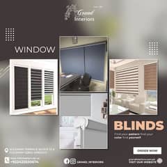 Window blinds curtains wooden roller blind by Grand interiors