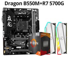 SOYO Full New AMD B550M Motherboard with Ryzen 7 5700G CPU & DDR4 RGB