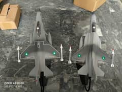 aircraft named as F-16(grey only) and JF-17 thunder (grey +green)