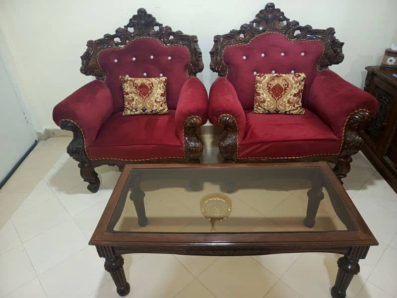 Chinioti sofa set with table 0