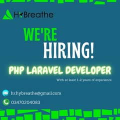 PHP Laravel Developer Required