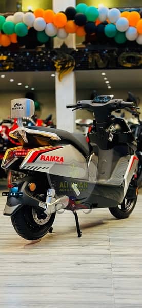 RAMZA M8 MALE SCOOTER BOYS SCOOTY ALI KHAN AUTO COMPANY EV E BIKE 9