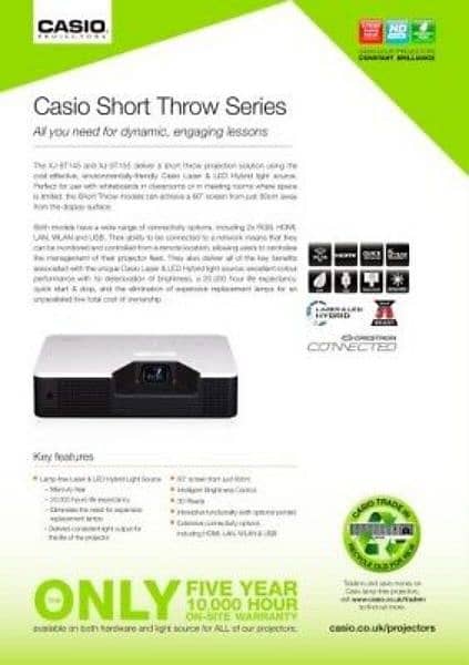 Casio lamp free laser projector 12