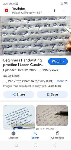handwriting work