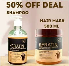 Sale Sale Sale!! Hair keratin mask and shampoo 2 in 1 deal