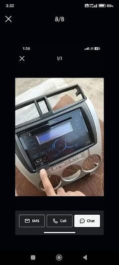 Honda City Original New Multimedia lcd cd player with remote control