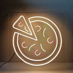 Pizza Neon Sign Board with Adopter high quality led neon light