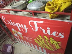 french fries counter