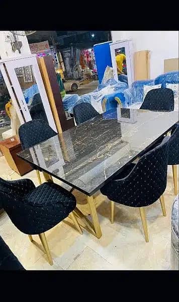 Dining table / 6 chairs dinning table / Dining table with 6 chairs 16