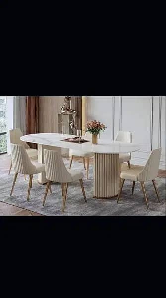 Dining table / 6 chairs dinning table / Dining table with 6 chairs 17